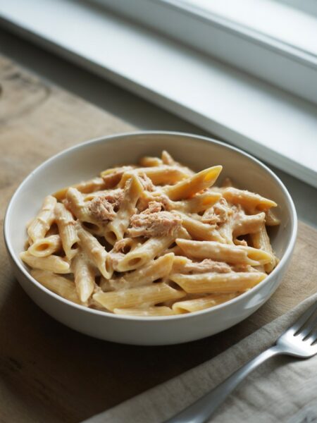White Sauce Tuna Pasta