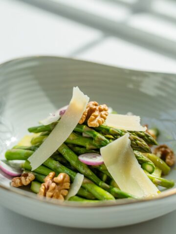 Raw Asparagus Salad