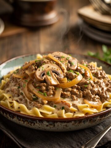 Easy One-Pot Ground Beef Stroganoff