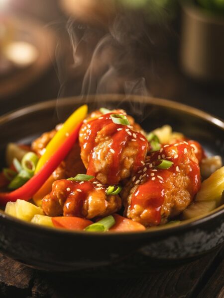 Easy Baked Sweet and Sour Chicken (Crispy Oven-Baked Dinner)