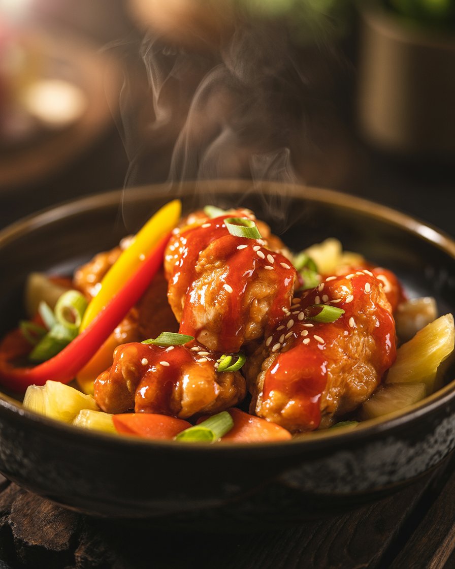 Easy Baked Sweet and Sour Chicken (Crispy Oven-Baked Dinner)