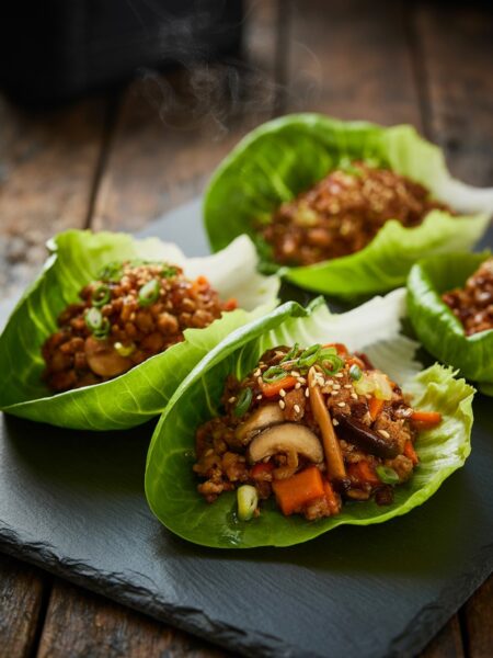 Asian Turkey Lettuce Wraps