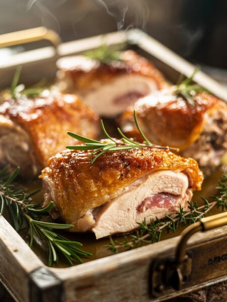 Oven Baked Chicken Thighs (Crispy Skin)