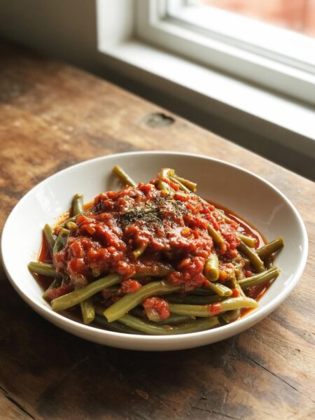 Green Beans with Tomato Sauce