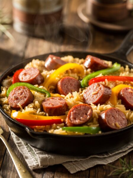 One-Pot Smoked Sausage And Rice