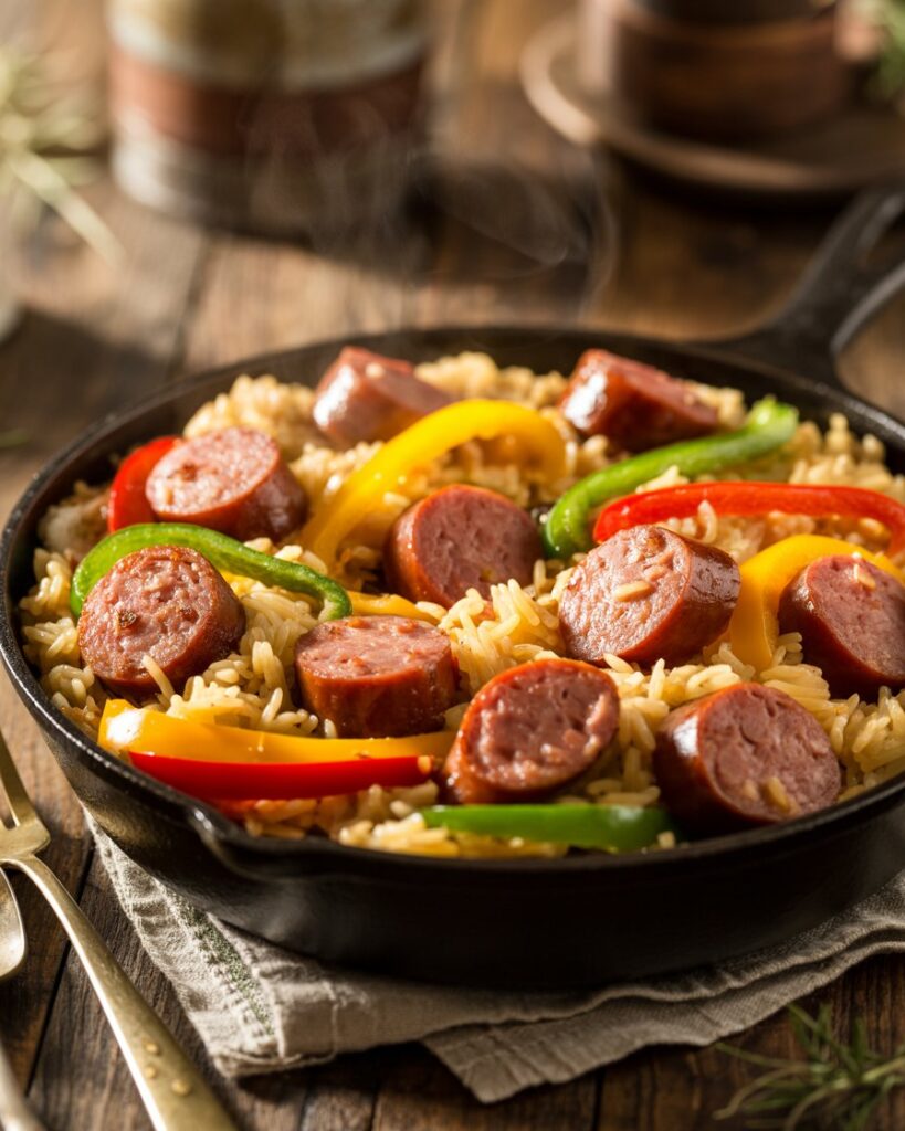 One-Pot Smoked Sausage And Rice