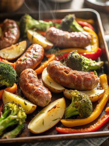Sheet Pan Sausage and Veggies