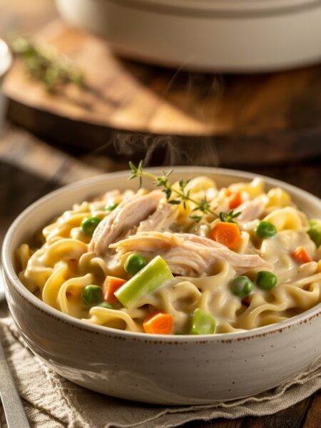 Chicken Pot Pie Noodles