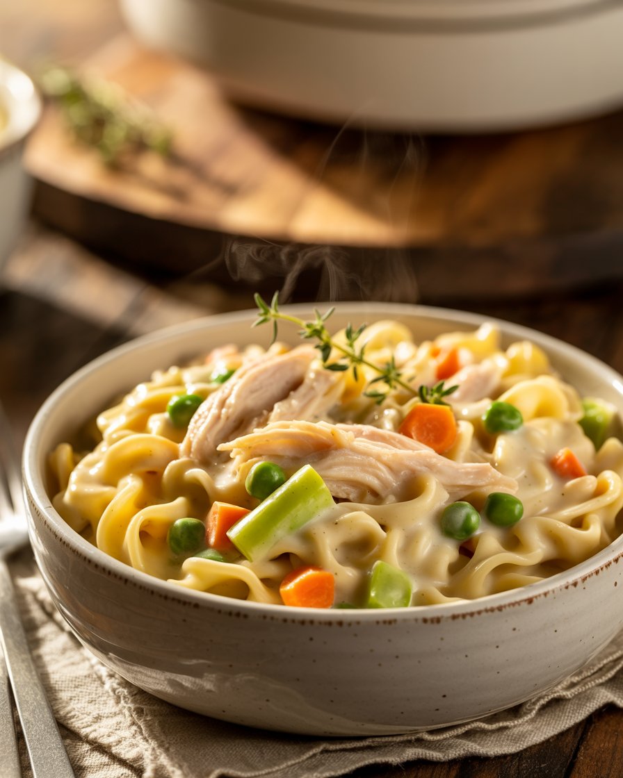 Chicken Pot Pie Noodles