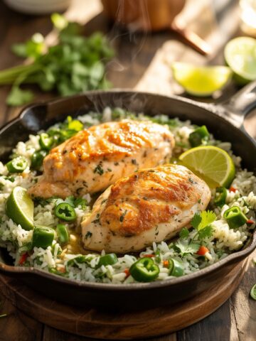 Skillet Chicken With Mexican Green Rice