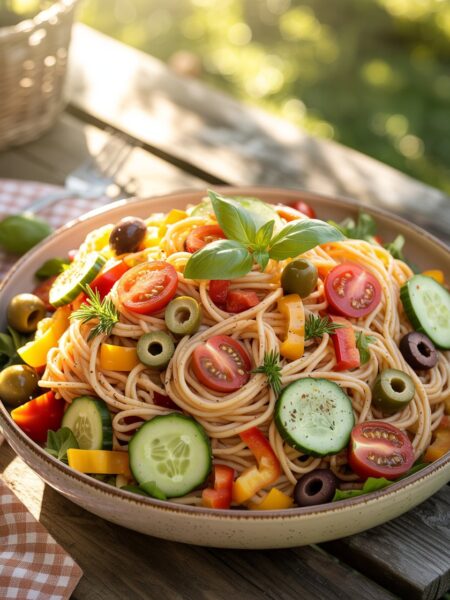 Easy California Spaghetti Salad – Refreshing Veggie Pasta Salad