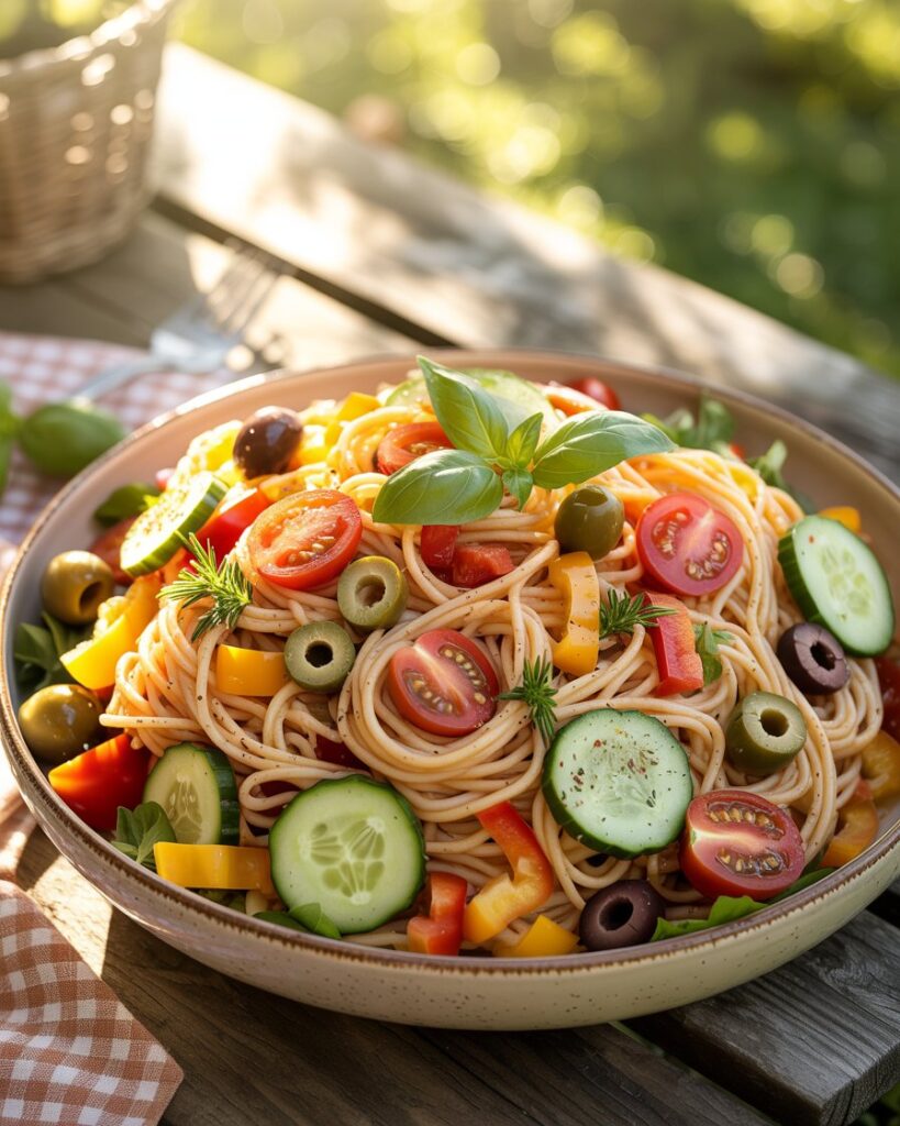 Easy California Spaghetti Salad – Refreshing Veggie Pasta Salad