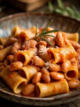Paccheri Pasta With Butter Beans