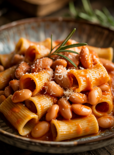 Paccheri Pasta With Butter Beans