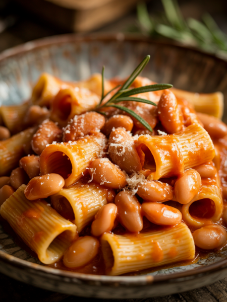 Paccheri Pasta With Butter Beans