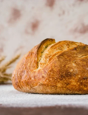 Fresh milled flour bread recipe with a crispy crust and a soft interior