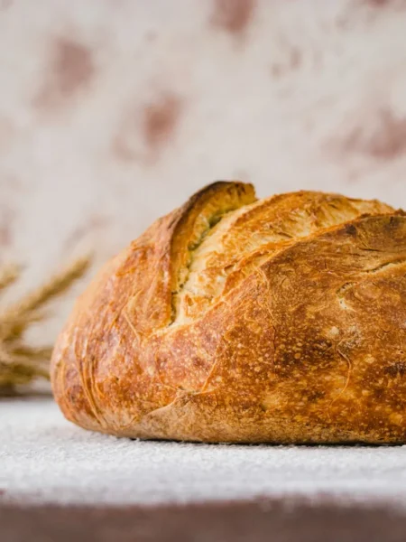 Fresh milled flour bread recipe with a crispy crust and a soft interior