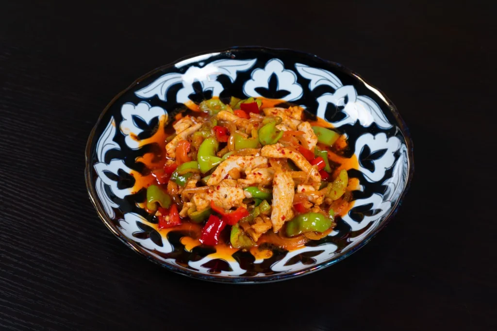 nepa recipe with mixed vegetables and cooked chicken
