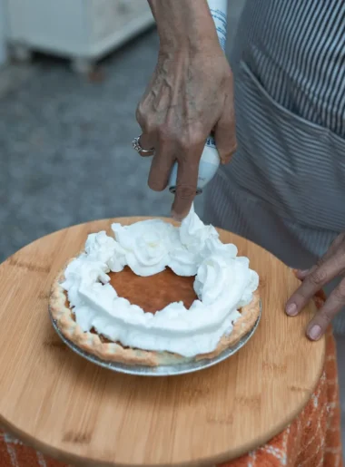 old fashioned pumpkin pie recipe with a flaky crust and creamy pumpkin filling