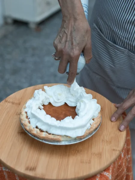 old fashioned pumpkin pie recipe with a flaky crust and creamy pumpkin filling