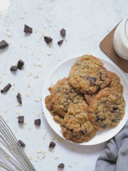 3 Ingredient Peanut Butter Oatmeal Cookies
