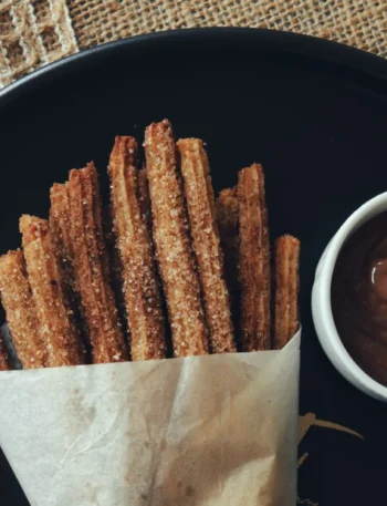 air fryer churros recipe with cinnamon sugar
