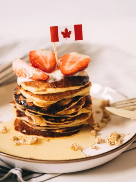 American Flag Sheet Pan Pancakes