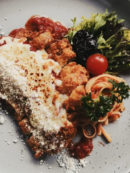 An Improvised Chicken Parmigina