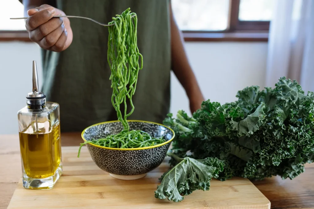 Angel Hair Pasta With Kale