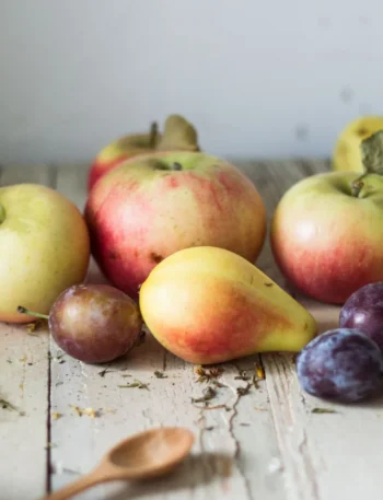 Apple And Plum Crumble