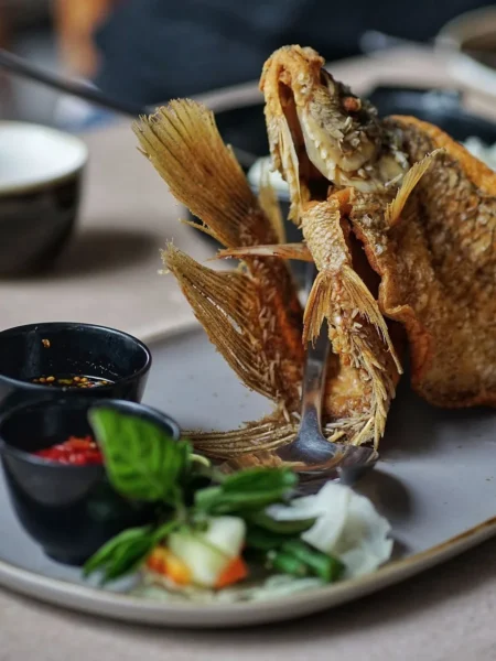 Baked Tilapia With Spicy Tomatopineapple Relish
