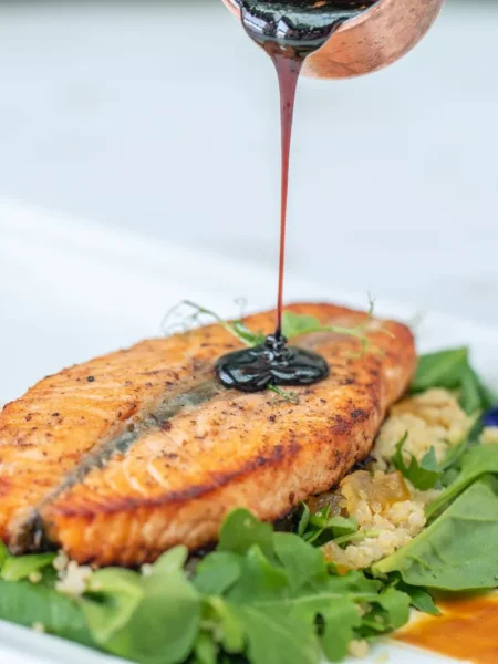 Balsamic Maple Glazed Salmon