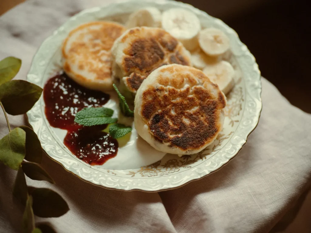 Banana Cheese Pancakes