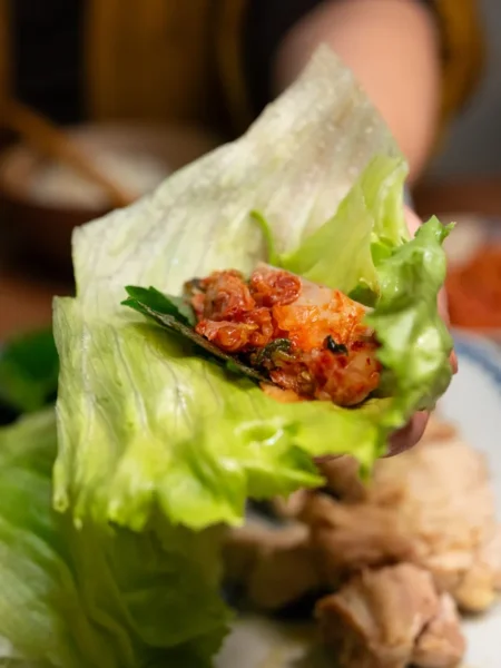 Bang Bang Spicy Chicken Lettuce Wraps