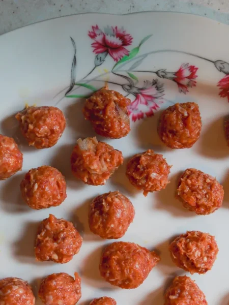 Beef And Pork Meatballs