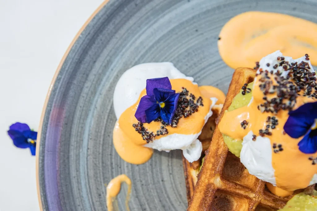 blue waffle recipe