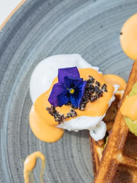 blue waffle recipe