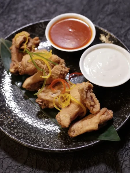 Buttermilk Fried Chicken With Sour Cream And Honey Sauce