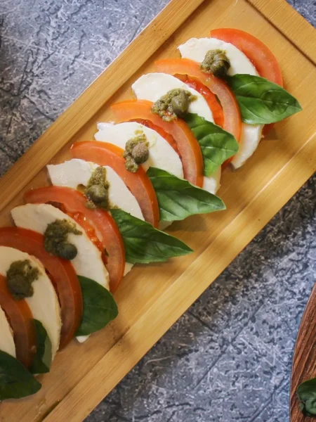 Cantaloupe Caprese Kebabs
