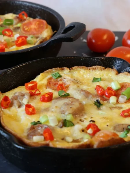 Caprese Open Faced Omelet