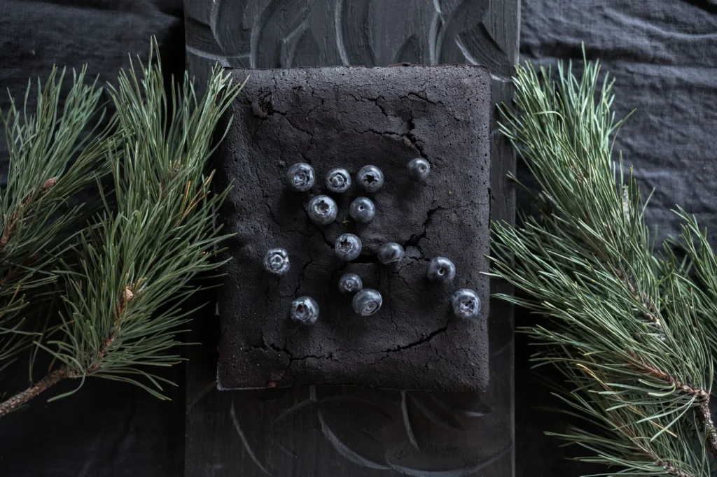 Chocolate Blueberry Christmas Trees