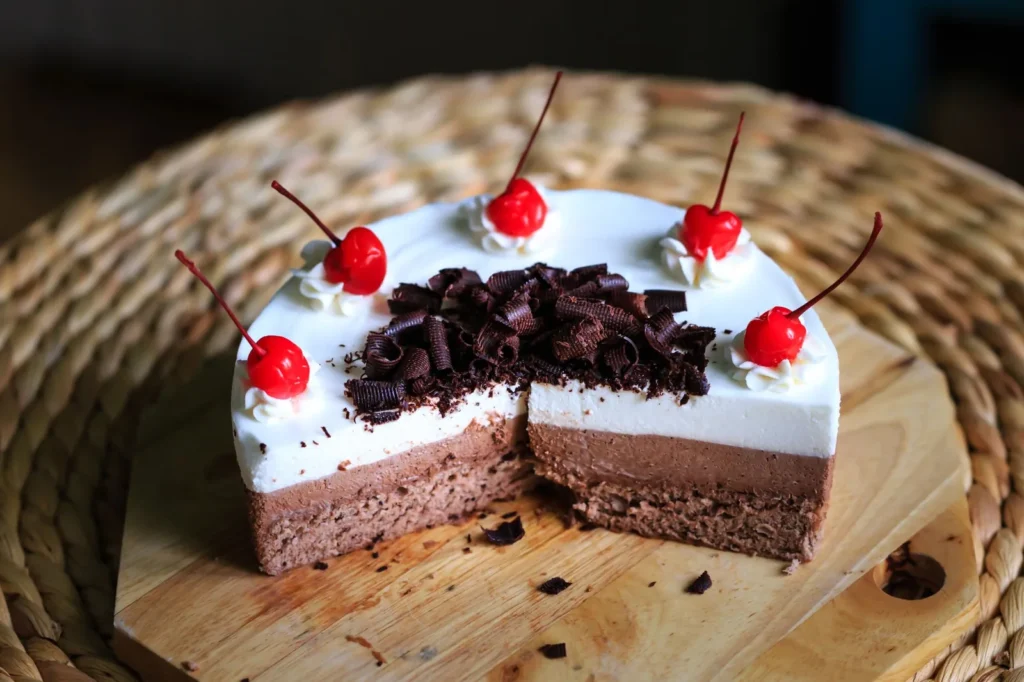 Chocolate Cake With Chocolate Mousse