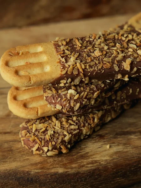Chocolate Dipped Icebox Cookies