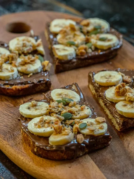 Chocolate Pb And Banana Toast