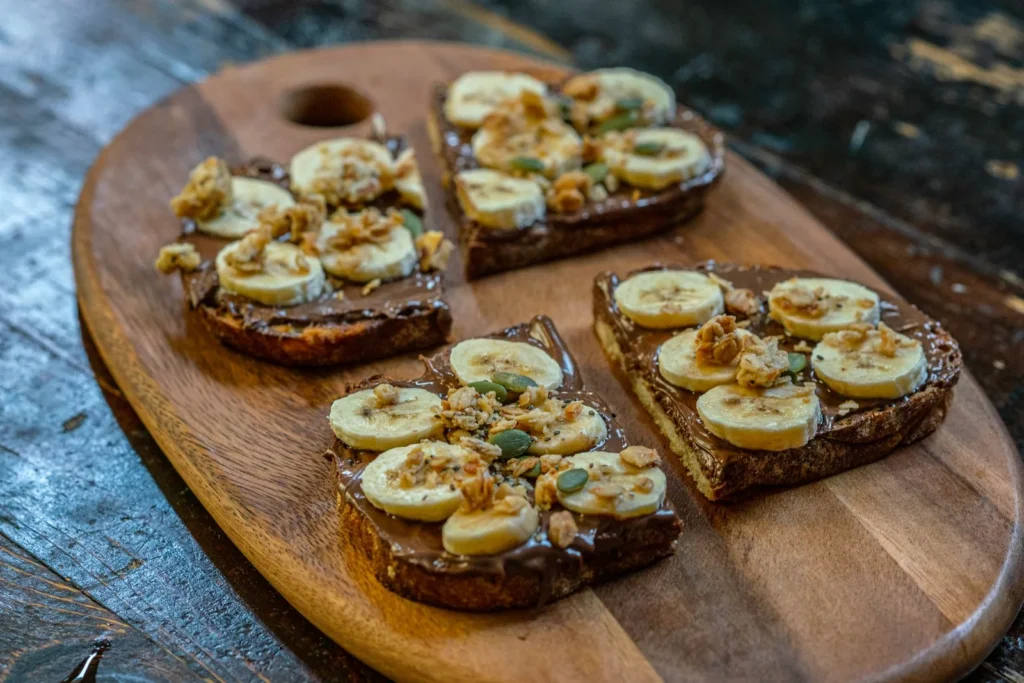 Chocolate Pb And Banana Toast