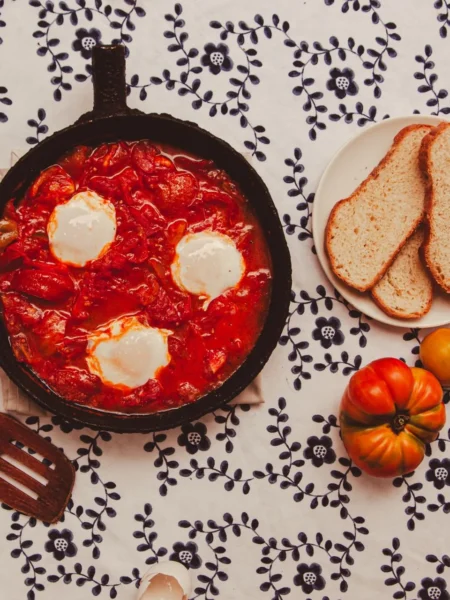 Chorizo Shakshuka Baked Eggs