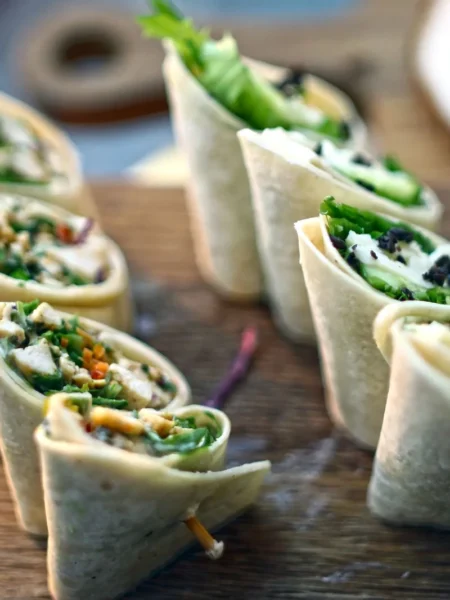 Cranberry Feta Tortilla Roll Ups