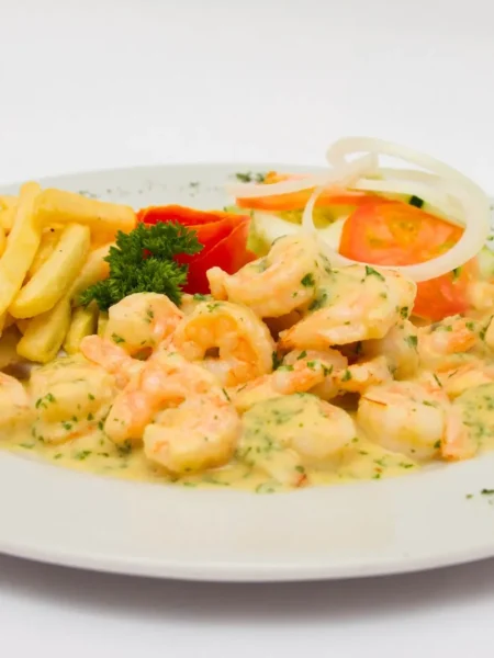 Devils Shrimp With Brandy Fresh Tomatoes
