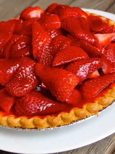 Fresh Strawberry Pie Homemade Butter Crust