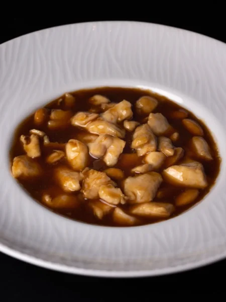 Fricasseed Chicken With Almonds